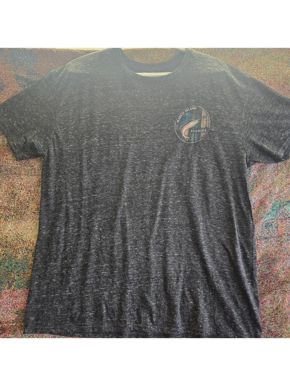 Delta Men's Grey and Black Tshirt